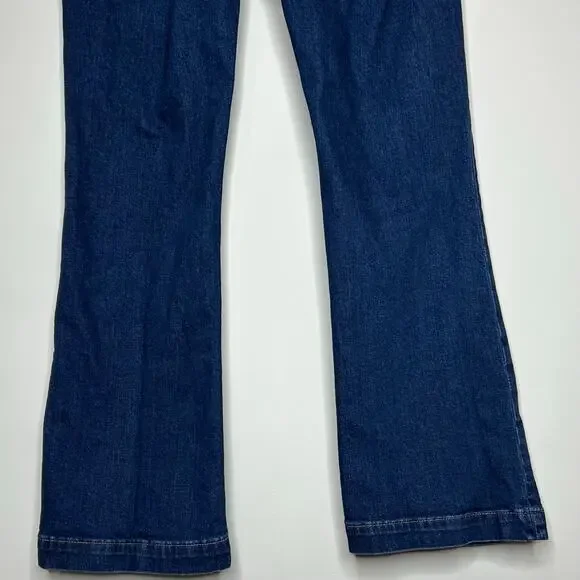 GAP Low Rise Long & Lean Jeans Size 29 / 8R Dark Indigo Bootcut - Picture 8 of 10